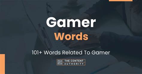 gamer in other words|Gamer Words .